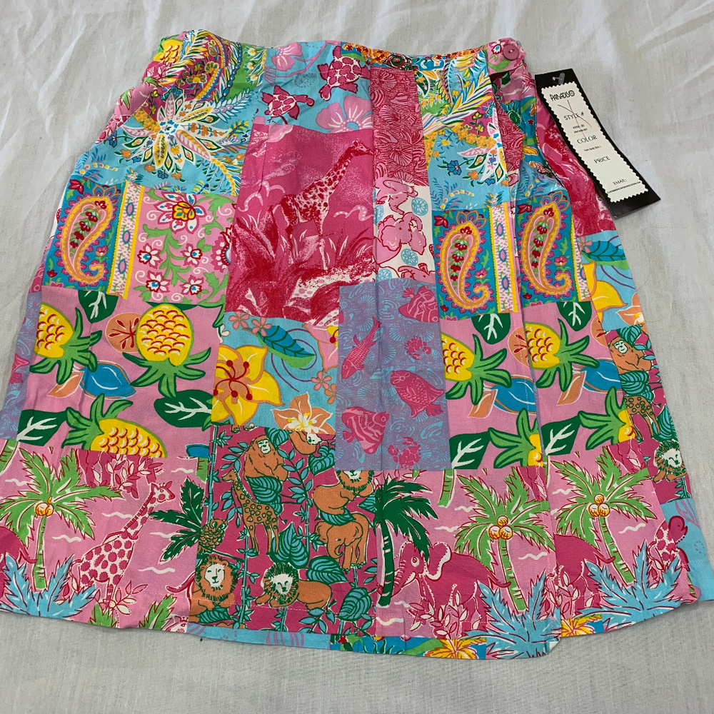 🌎🌎🌎 NWT PARADISO WOMENS WRAP RAYON SKIRT SIZE L 🌎🌎🌎